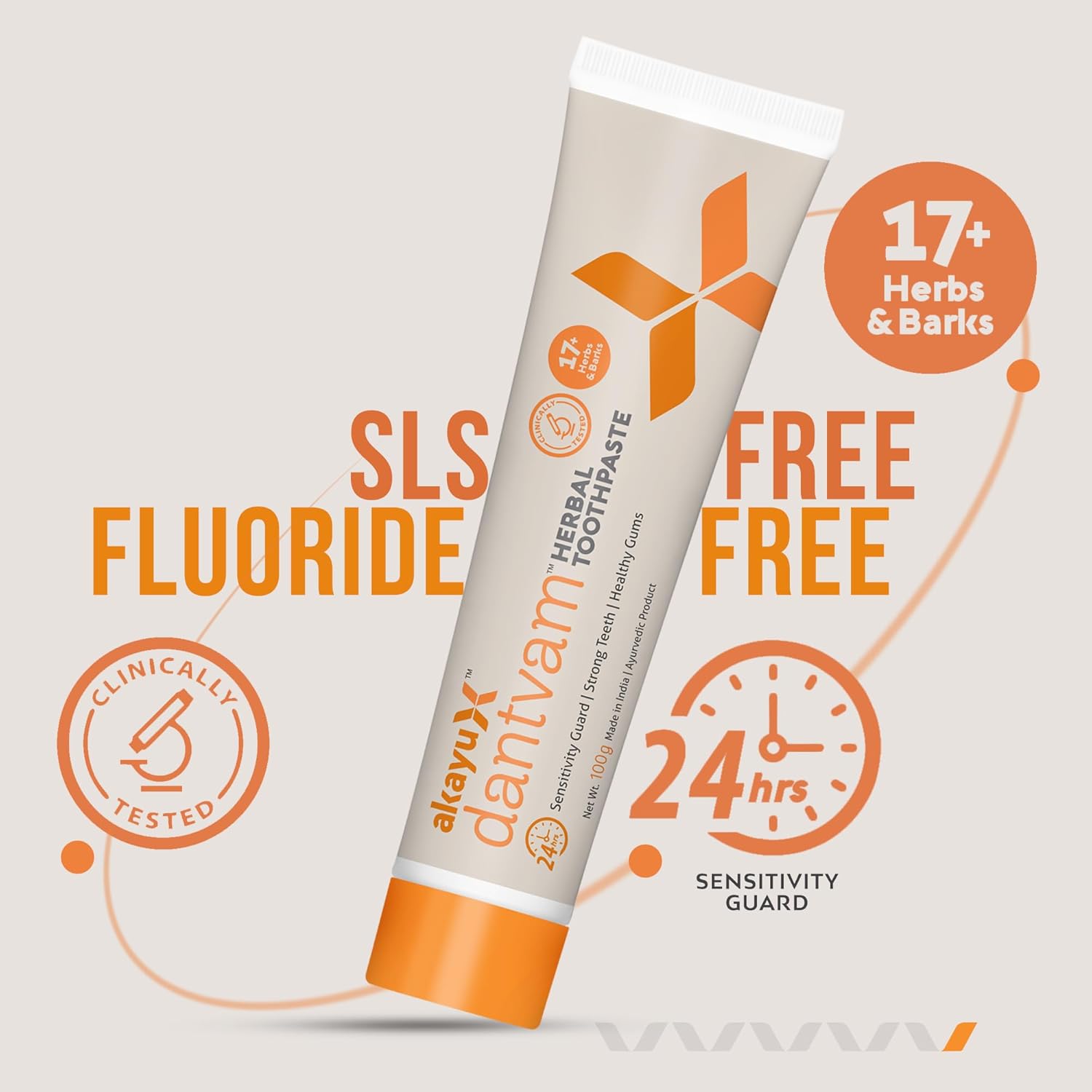 Аюрведическая травяная зубная паста Akayu 100 грамм