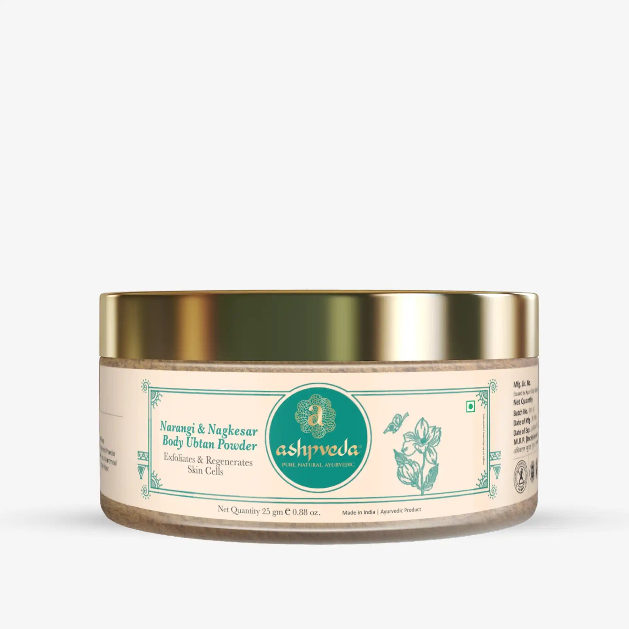 Отшелушивающий порошок Наранги и Нагкесар убтан Ashpveda