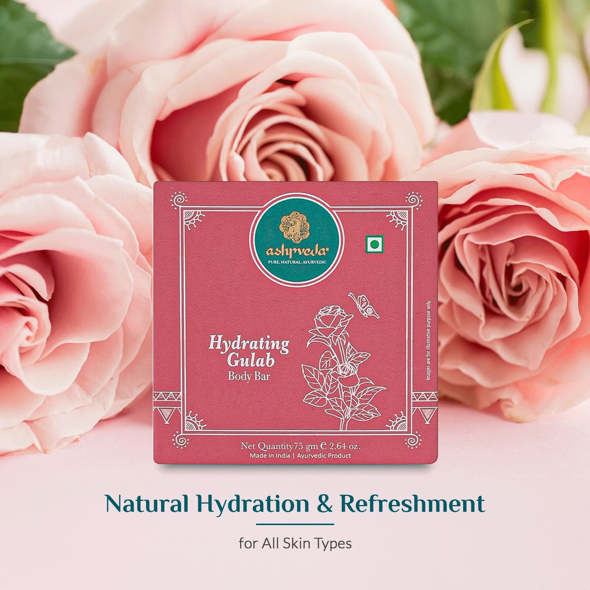 Зволожуюче мило Каннаудська троянда Ashpveda 75 грам - Зображення 6