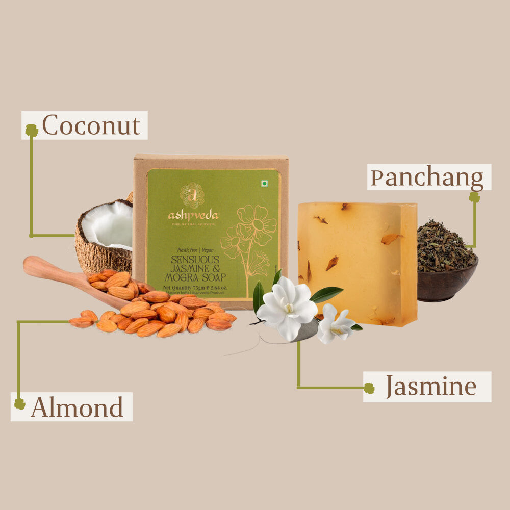 Мило для купання Жасмин та Могра Ashpveda 75 грам - Зображення 4