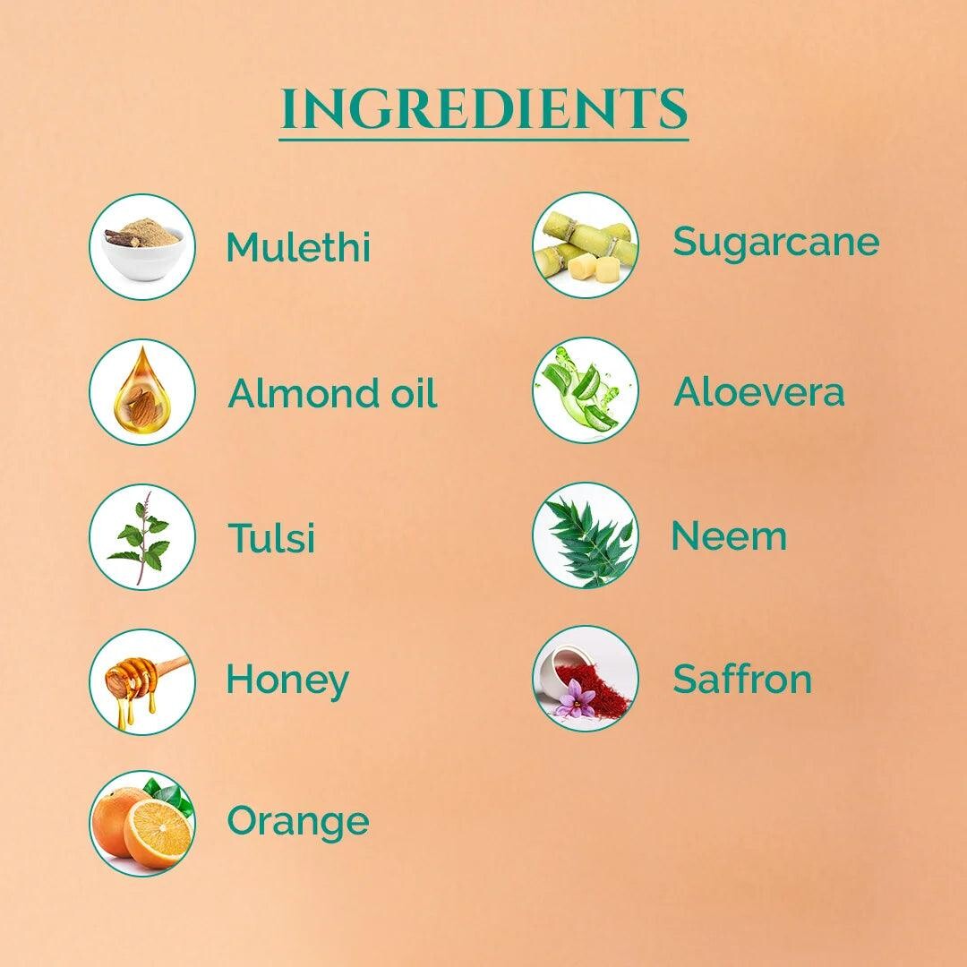 Гель для душу Сяючий Кашмірський Шафран та Нім Ashpveda 100 мл - Зображення 3