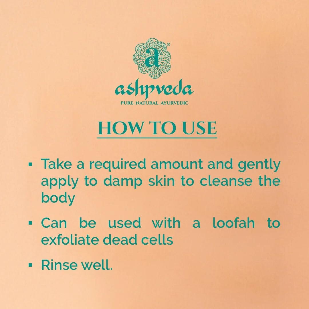 Гель для душу Сяючий Кашмірський Шафран та Нім Ashpveda 100 мл - Зображення 5