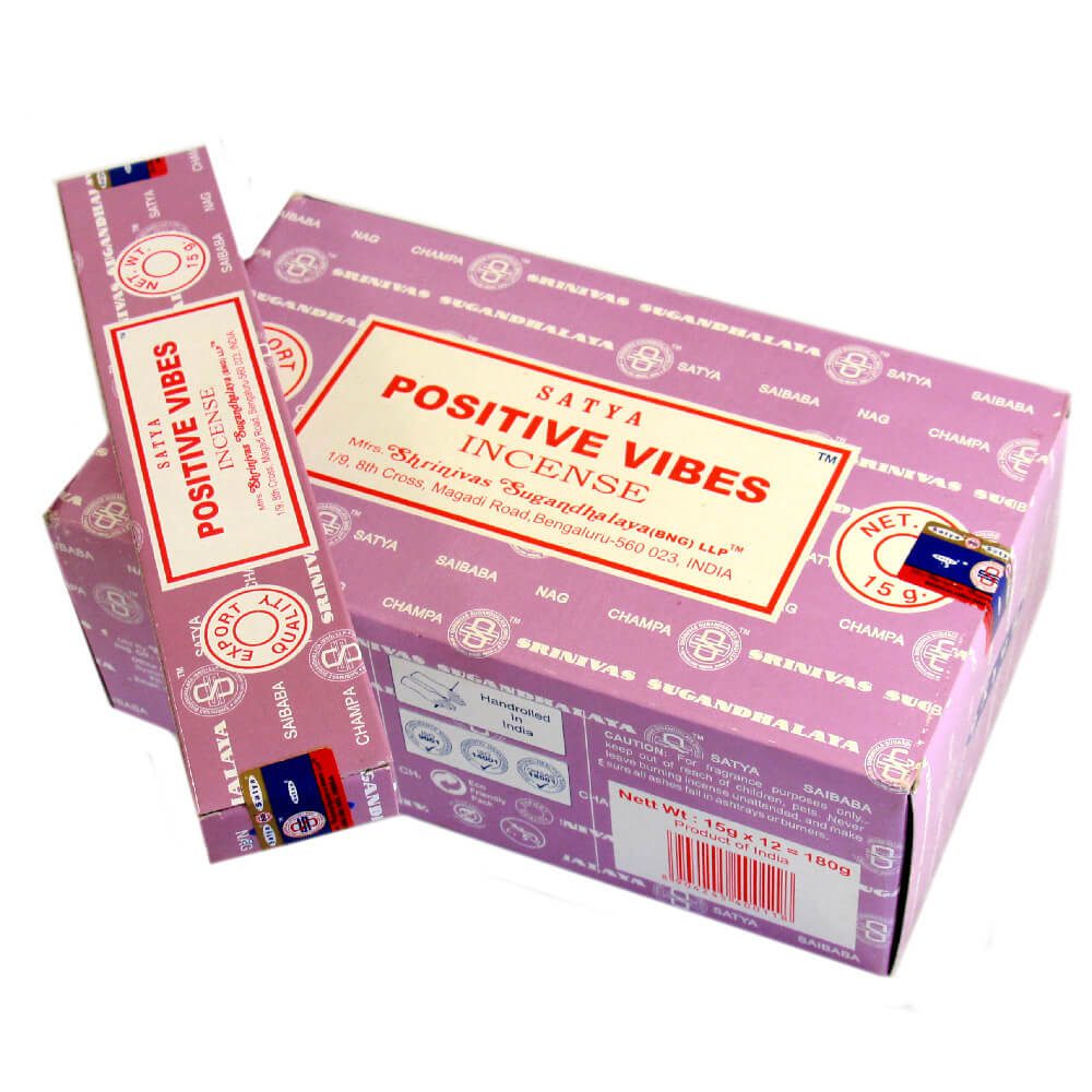 Аромапалочки Позитивные вибрации (Positive Vibes, Satya) купить в Бутике аюрведы