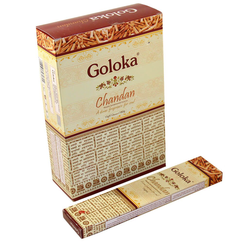 Ароматические палочки Чандан (Chandan Insence, Goloka) купить в Бутике аюрведы