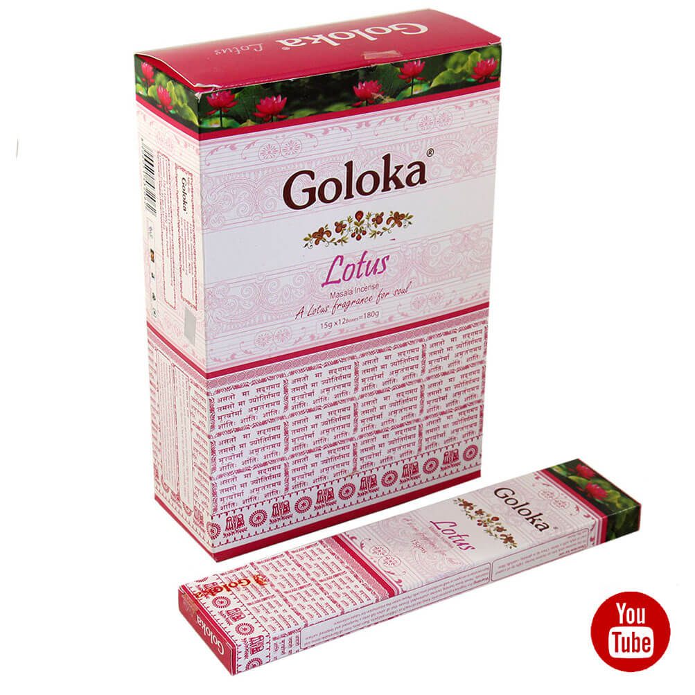 Благовония Лотос (Lotus Incense, Goloka) 15 штук купить в Бутике аюрведы