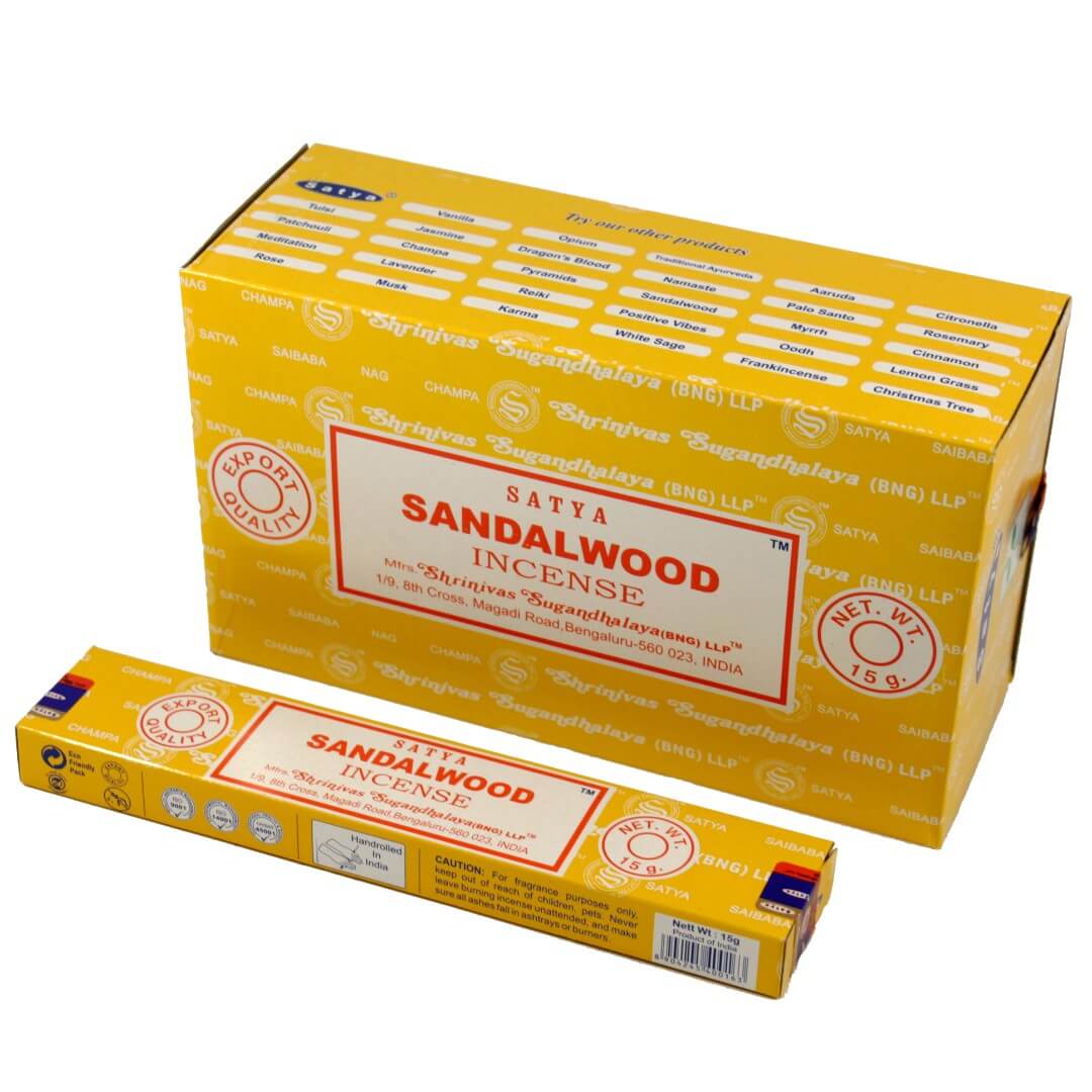 Благовония сандалового дерева Сатья (Sandalwood, Satya) купить в Бутике аюрведы