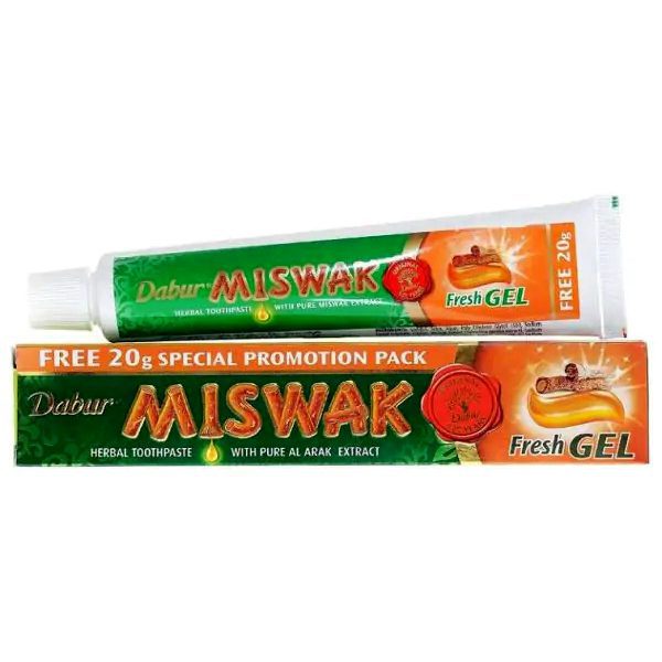 Зубная паста-гель Мисвак (Miswak Fresh Gel Toothpaste, Dabur) 60 грамм