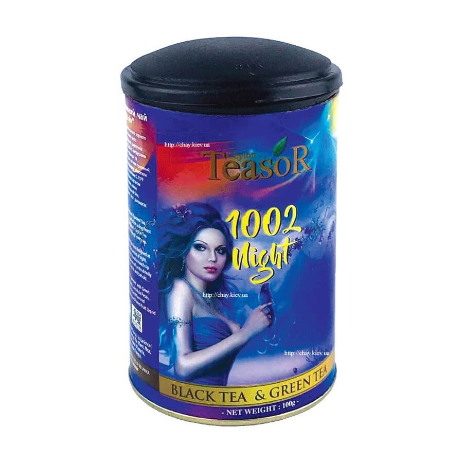 Суміш цейлонського чорного та зеленого чаю 1002 Ночі