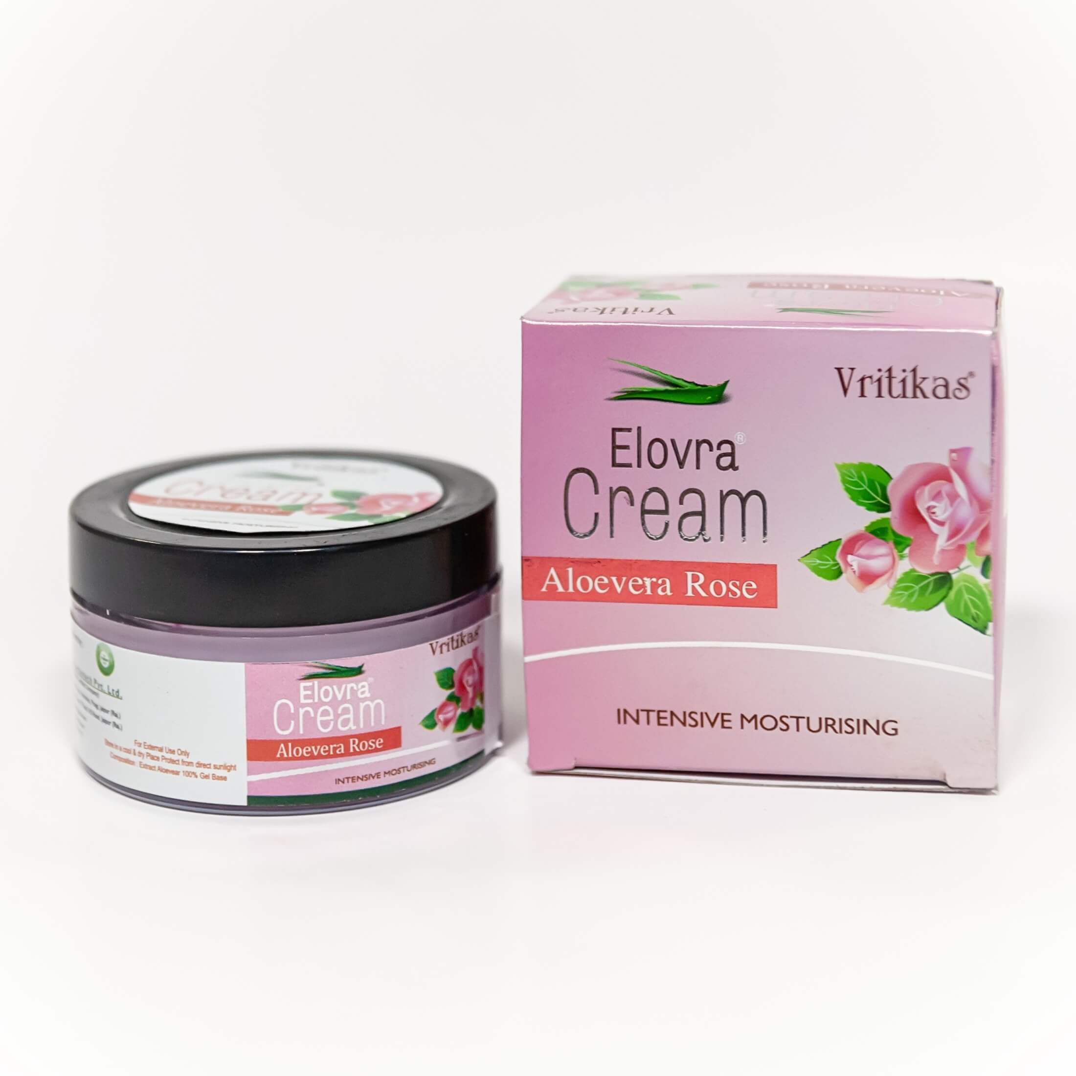 Крем Алоевера Роза (Aloevera Rose Cream Vritikas) купить в Бутике аюрведы