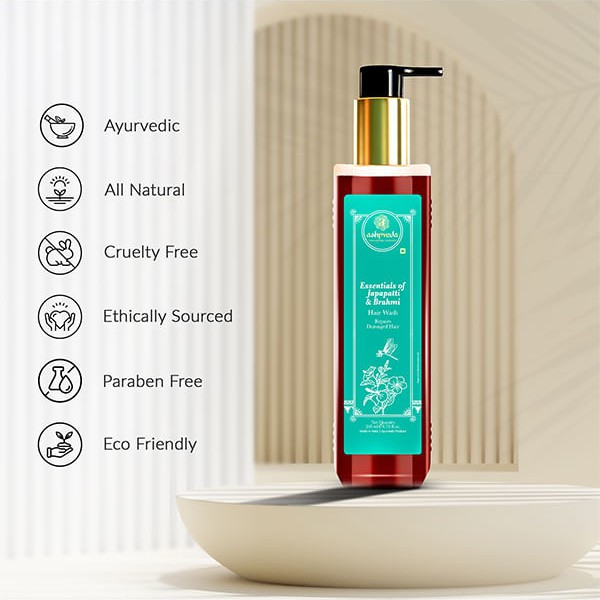 Шампунь Джапапатти и Брахми (Japapatti & Brahmi Hair Wash, Ashpveda) 15