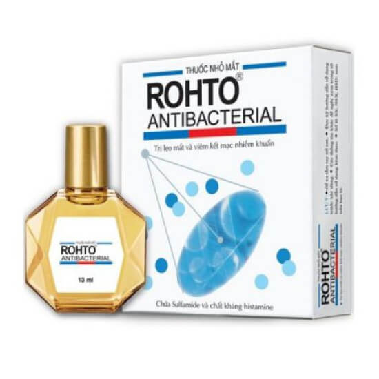 Антибактеріальні зволожуючі краплі для очей V.Rohto 13 мл
