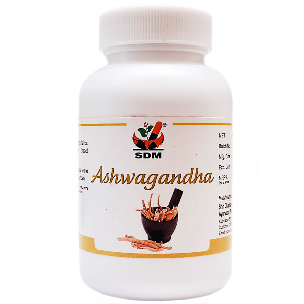 Ашвагандха (Ashwaghandha Capsules, SDM) купить в Бутике аюрведы премиум качества
