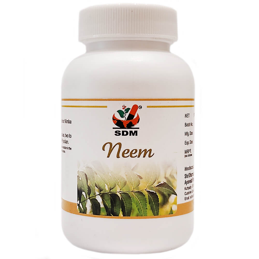 Ним (Neem Capsules, SDM Ayurveda Pharmacy) купить в Бутике аюрведы премиум качества