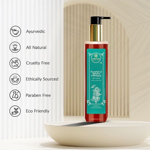 Шампунь Брінгарадж та Шикакай (Bhringraj & Shikakai Hair Wash, Ashpveda) - Зображення 6