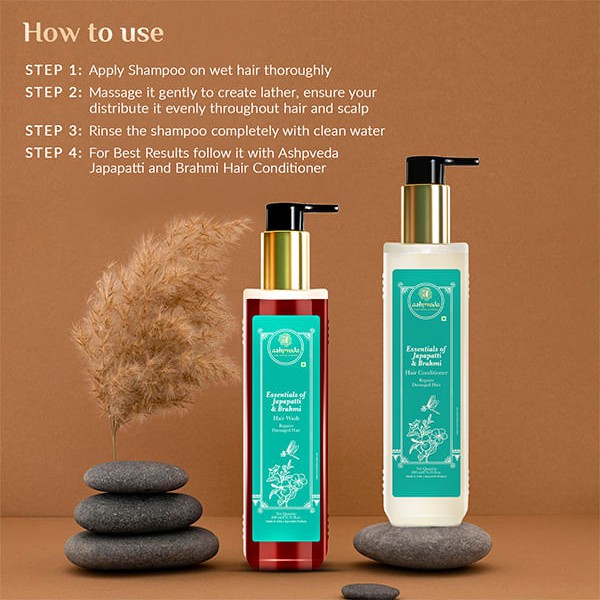 Шампунь Джапапатти и Брахми (Japapatti & Brahmi Hair Wash, Ashpveda) 13