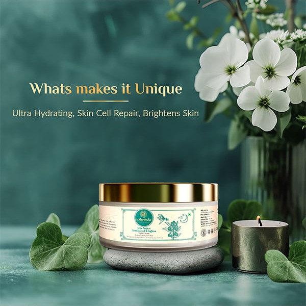 Восстанавливающий ночной крем Шафран и Сандал Ashpveda 14