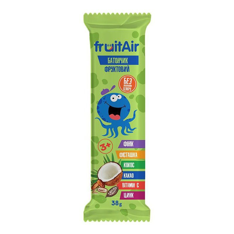 Батончик фруктовый Финик с фисташками и кокосовой стружкой купить в Бутике аюрведы