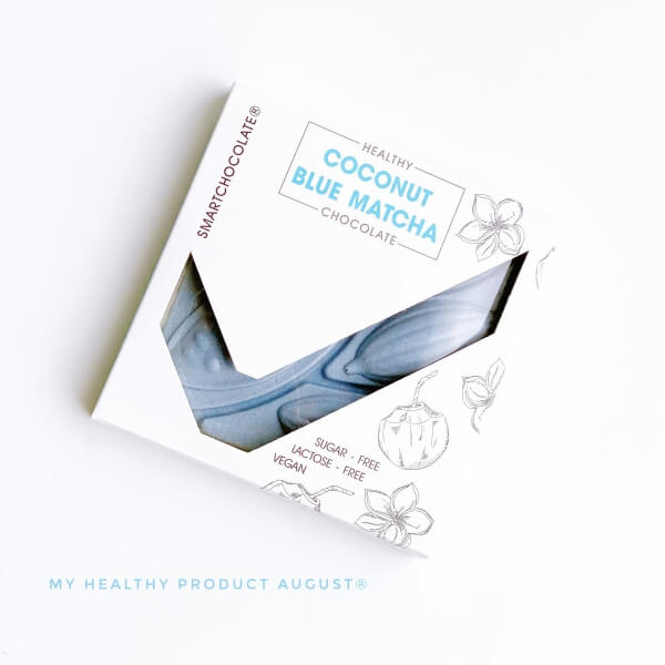 Шоколад КОКОС та БЛАКИТНА МАТЧА без цукру August 75 грам