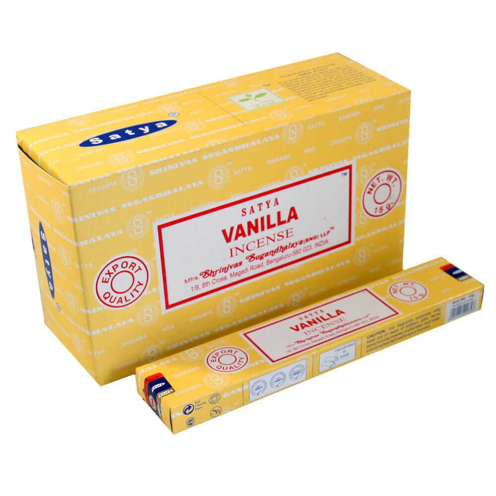 Благовония Ваниль (Vanilla, Satya) 15 грамм купить в Бутике аюрведы