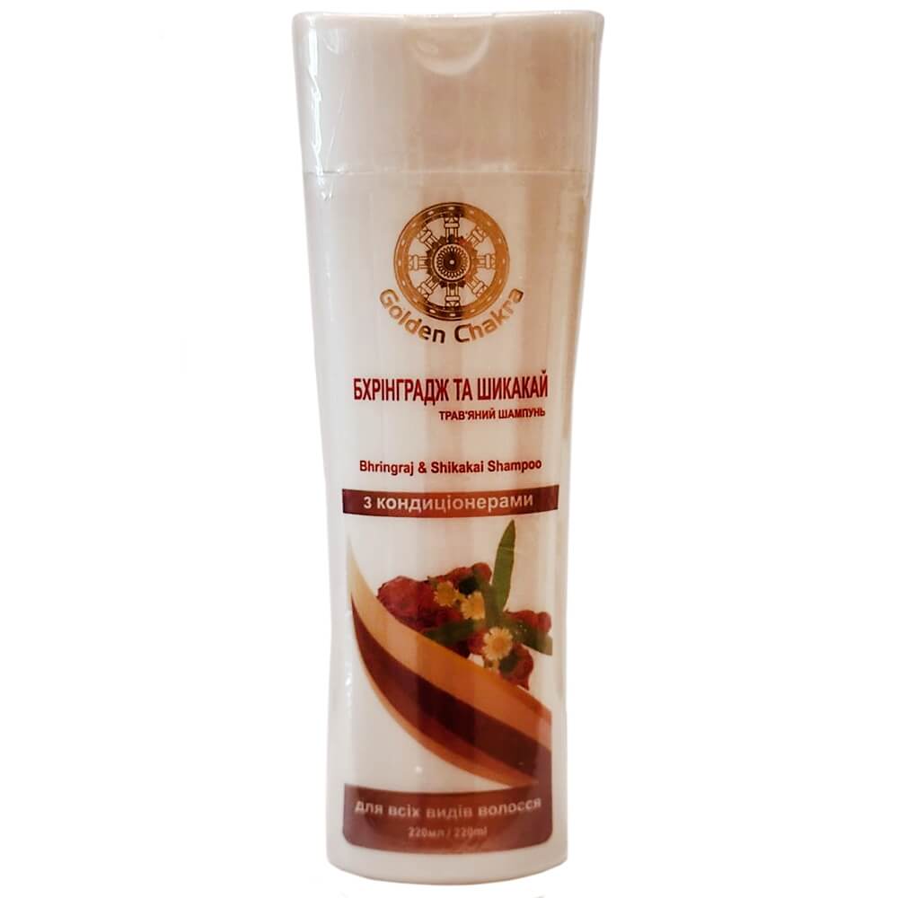 Трав'яний шампунь Бхринградж та Шикакай з кондиціонером 220 мл
