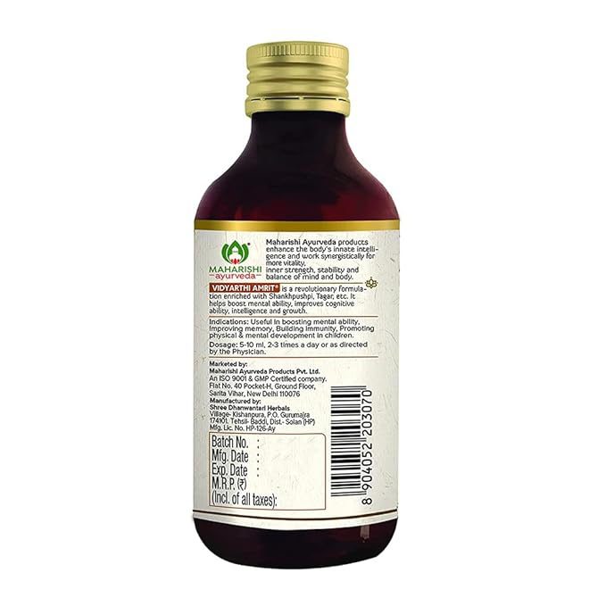 Alternative view of Відьярті Амріт (Vidyarthi Amrit, Maharishi Ayurveda) 200 мл