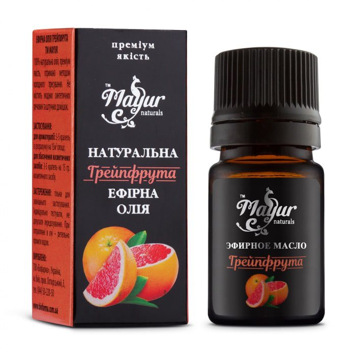 Эфирное масло Грейпфрута Mayur купить в Бутике аюрведы премиум качества ROSA
