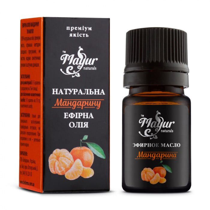 Эфирное масло Мандарина Mayur купить в Бутике аюрведы премиум качества ROS