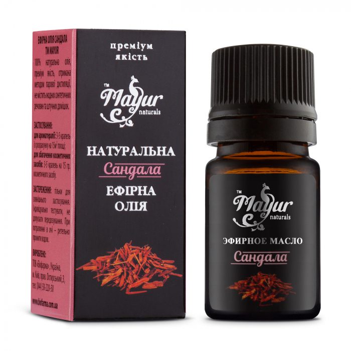 Эфирное масло Сандала Mayur купить в Бутике аюрведы премиум качества ROSA