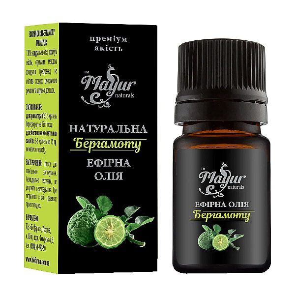 Эфирное масло бергамота Mayur купить в Бутике аюрведы премиум качества ROSA