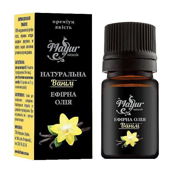 Эфирное масло ванили Mayur купить в Бутике аюрведы премиум качества ROSA