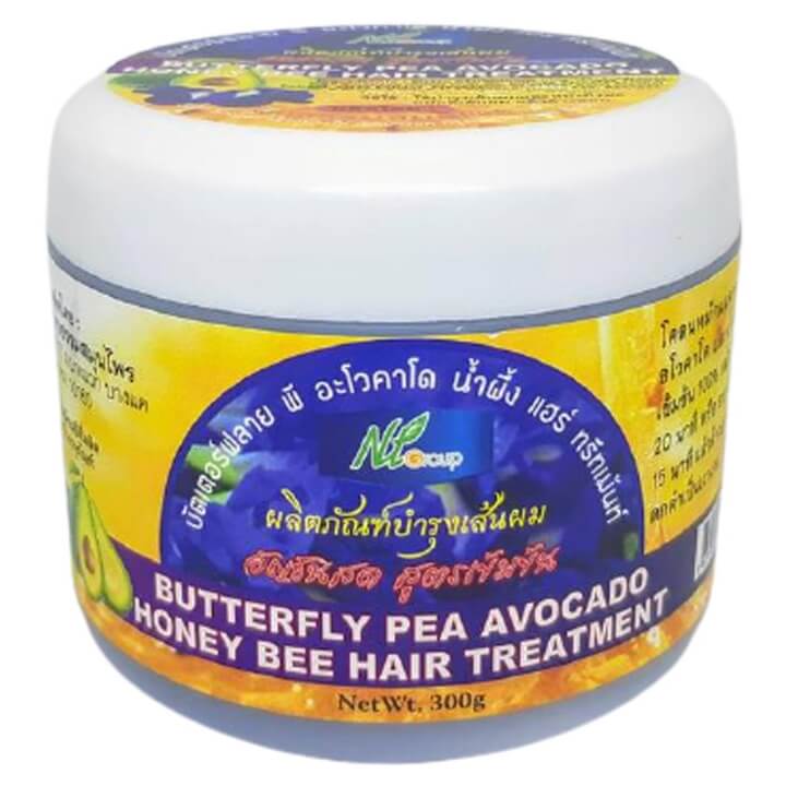 Лікувальна маска для волосся з анчаном, авокадо, медом, екстрактом водоростей