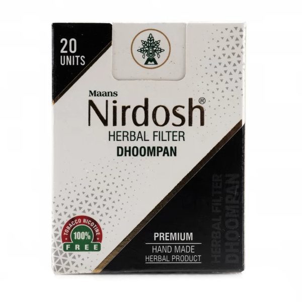 Травяные сигареты без никотина Нирдош Премиум (Nirdosh Dhoompan, Maans) 20 шт