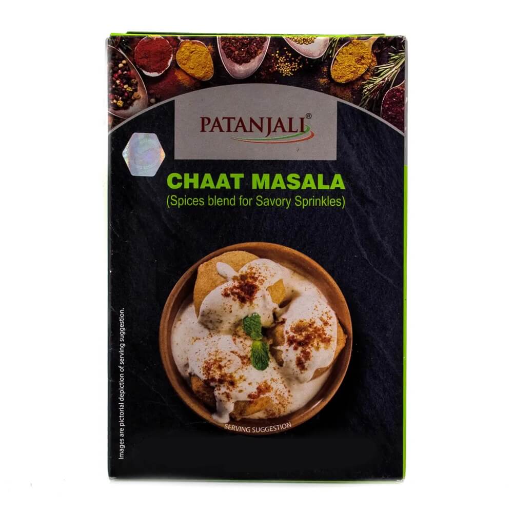 Чат масала (Chaat Masala, Patanjali) 100 грамм купить в Бутике аюрведы