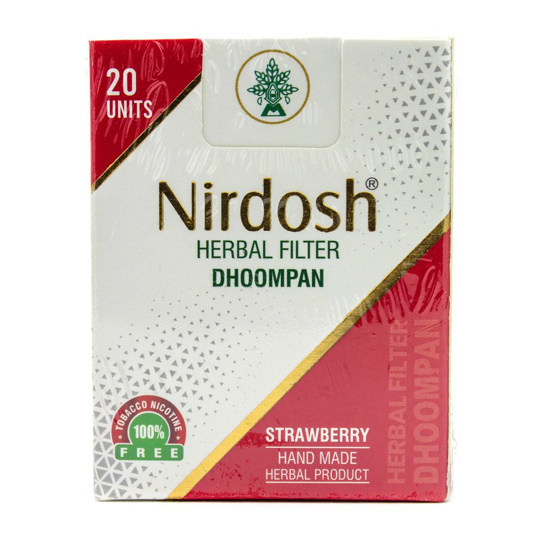 Травяные сигареты без никотина Нирдош с клубникой (Nirdosh Strawberry)