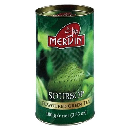 Зеленый чай с фруктом Сау-сеп (Soursop Green Tea, Mervin) 100 / 200 грамм