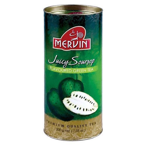Зеленый чай с фруктом Сау-сеп (Soursop Green Tea, Mervin) 100 / 200 грамм