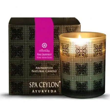 Натуральная ароматическая свеча РОЗОВЫЙ ГРЕЙПФРУТ 200 грамм