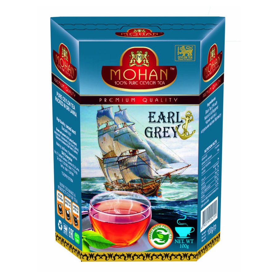 Чай черный с бергамотом Mohan Earl Grey 100 грамм