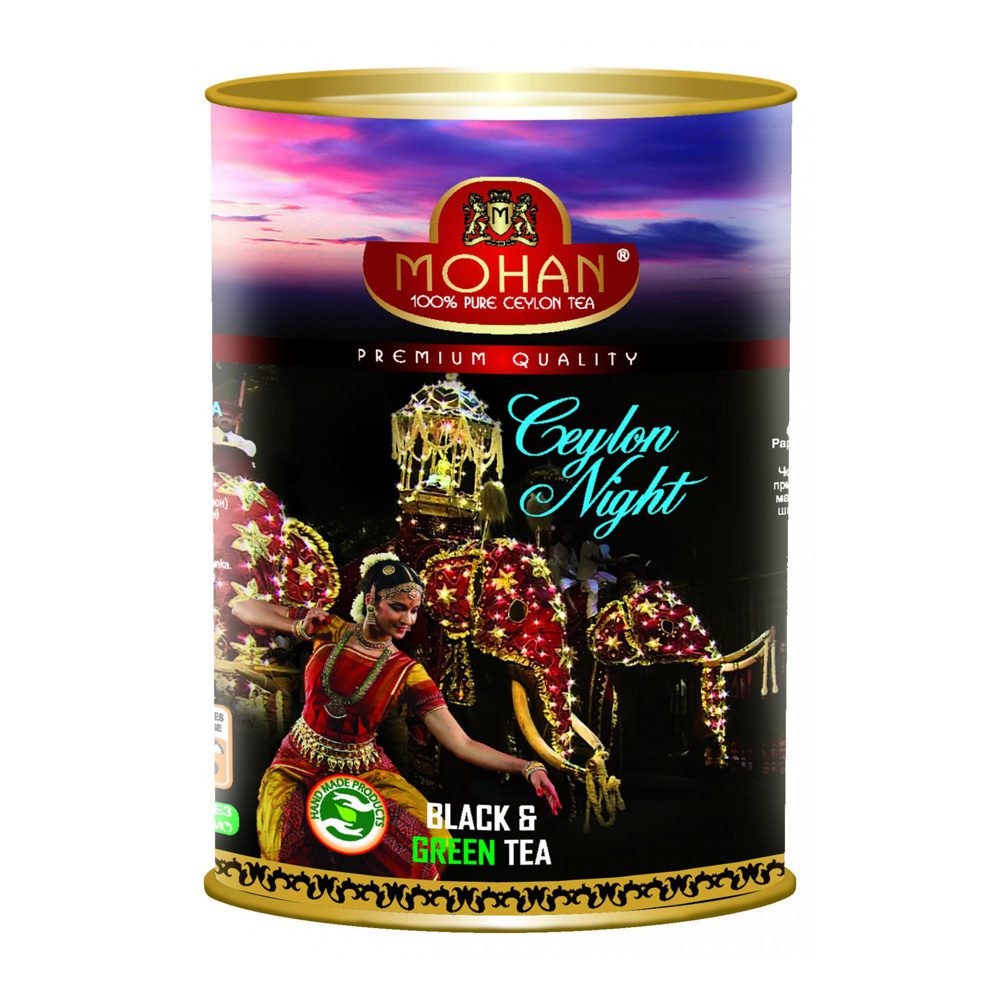 Чай смесь черного и зеленого Цейлонская Ночь крупнолистовой Mohan