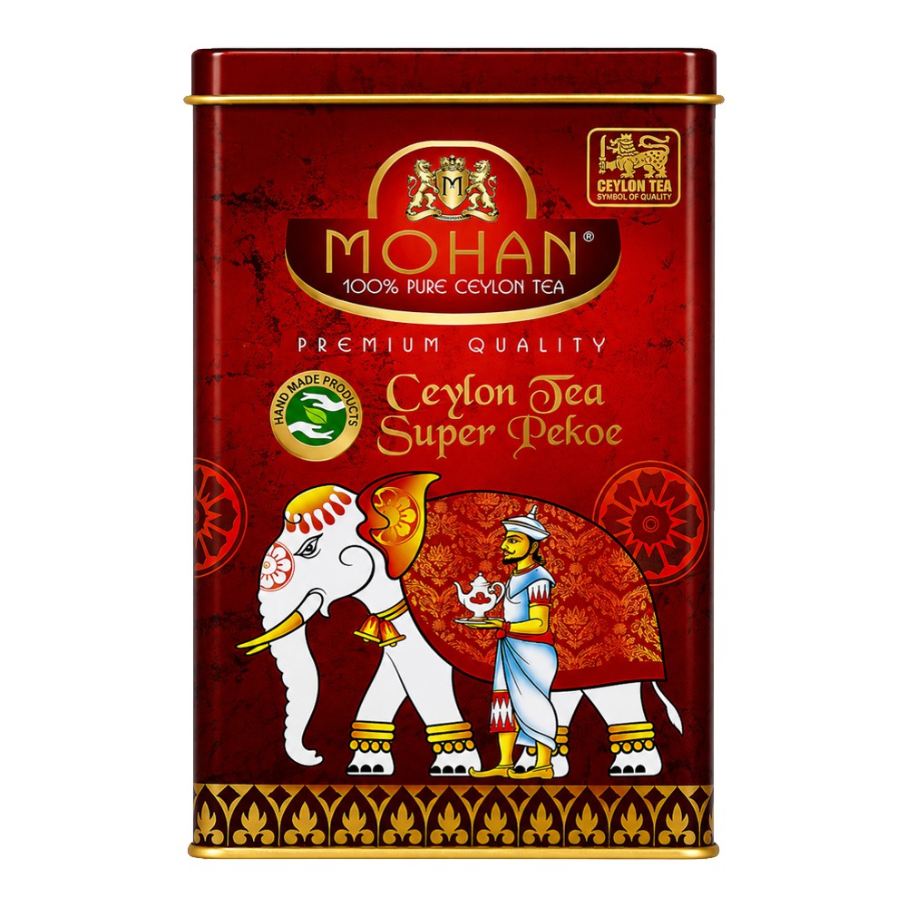 Чорний чай Super Pekoe Mohan у жестяній банці 350 грам*
