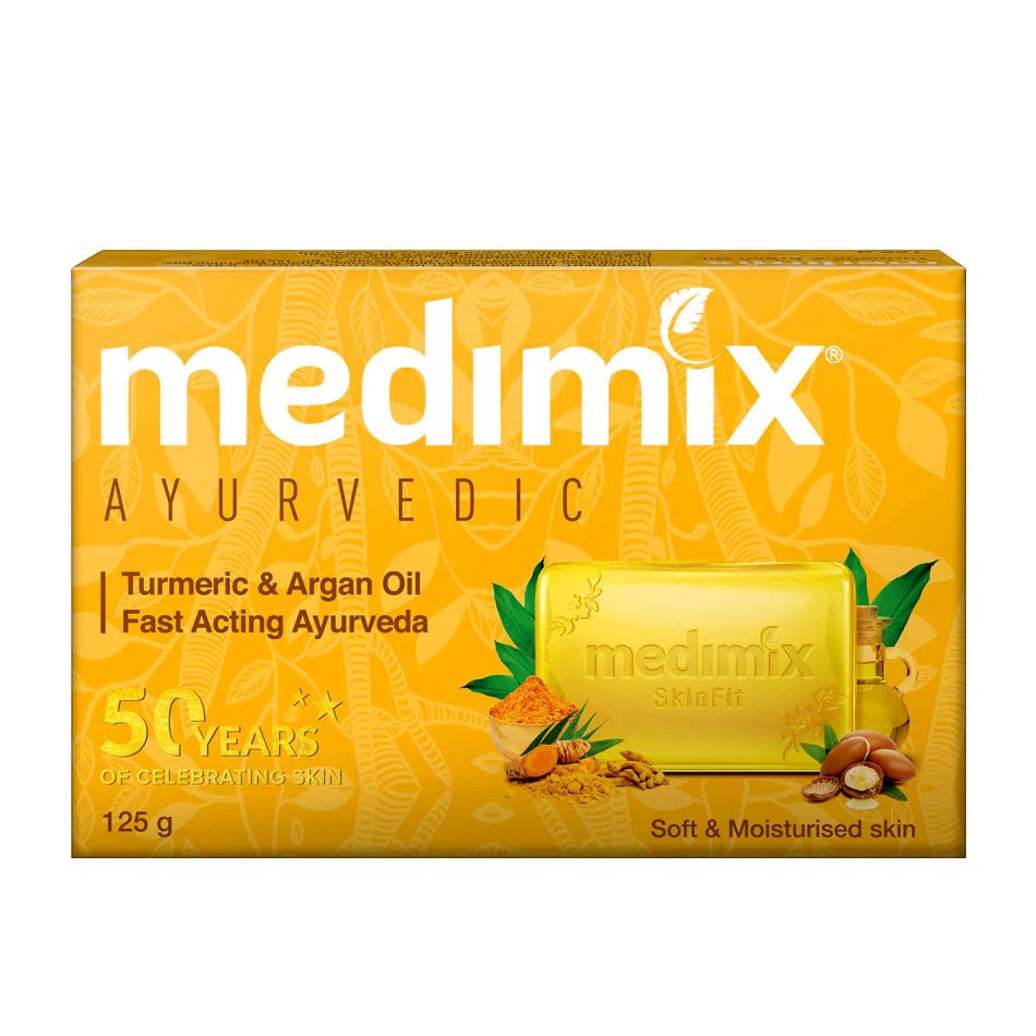 Мыло Медимикс с куркумой и арганой (Medimix Turmeric Argan Oil Soap, Cholayil) 125 грамм