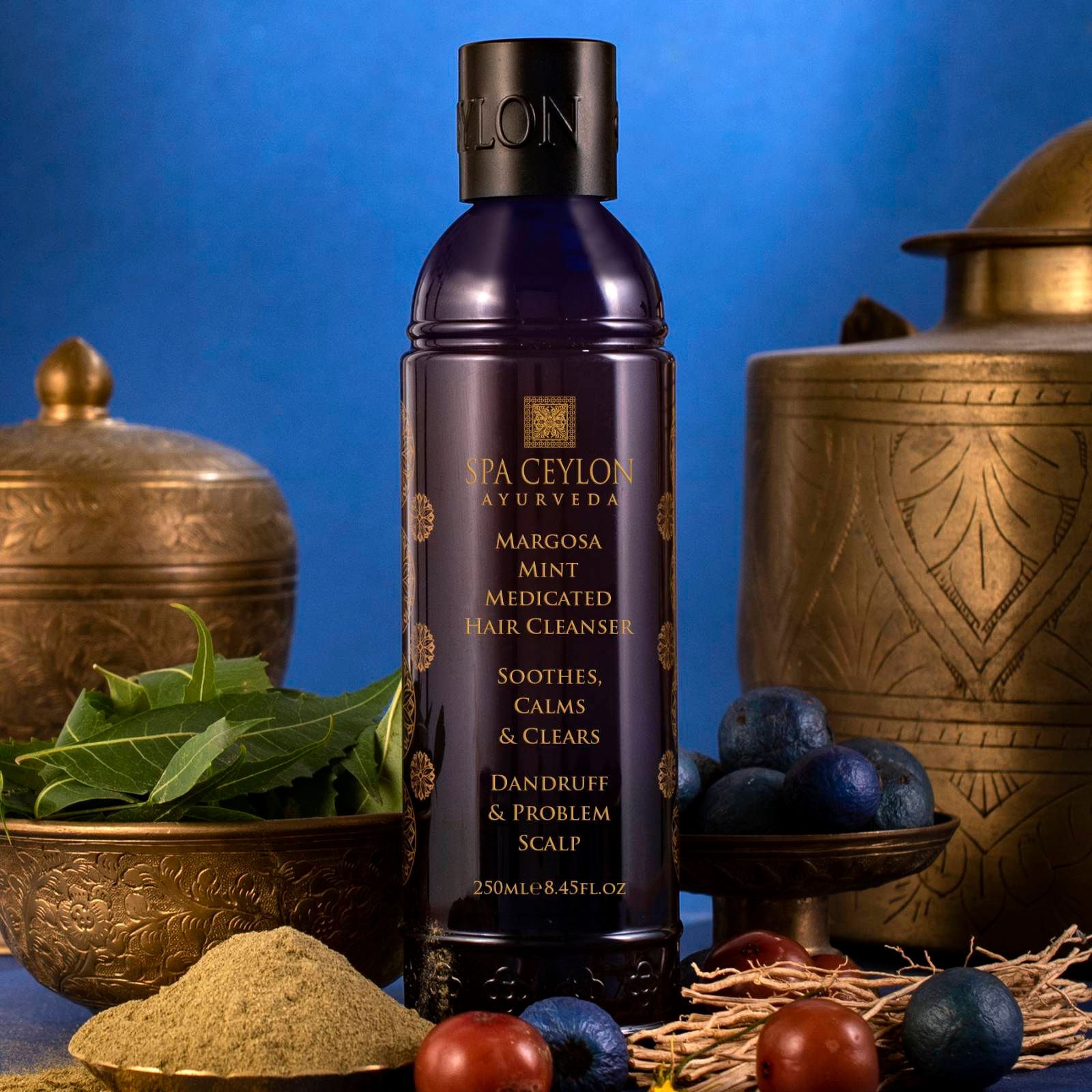 Лікувальний шампунь для волосся маргоза м'ята 250 мл