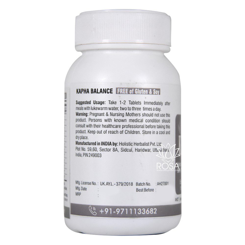 Капха Баланс (Kapha Balance, Holistic Herbalist) 60 пігулок - Зображення 3