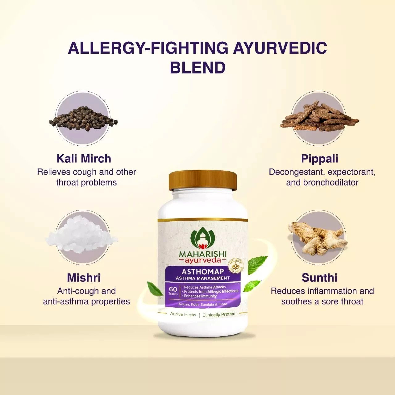 Астхомап Махариши (Asthomap, Maharishi Ayurveda) 60 таблеток