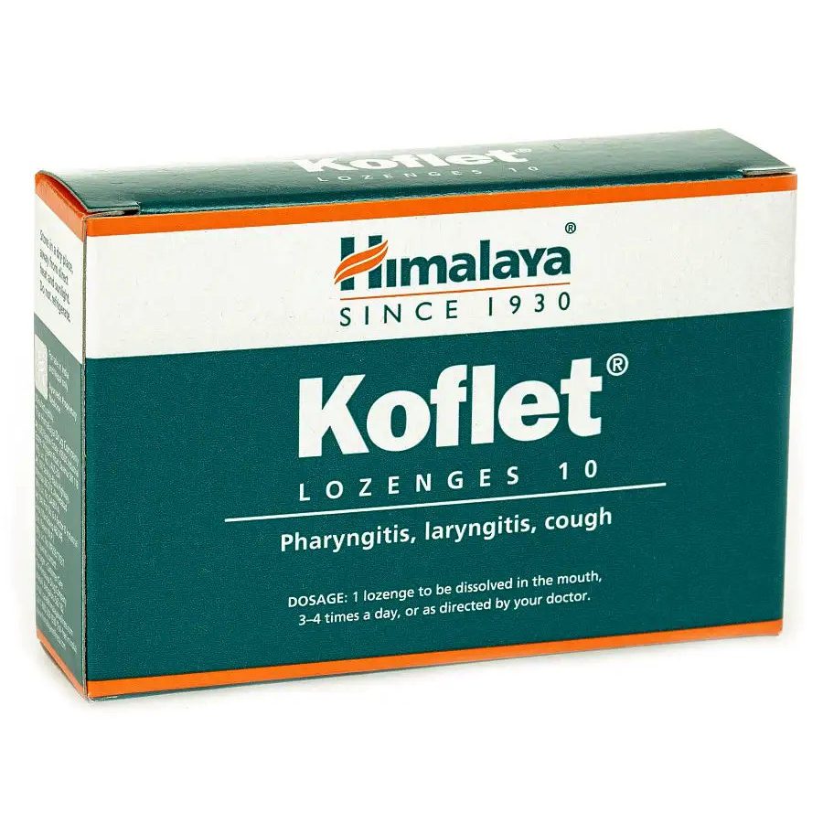 Кофлет (Koflet, Himalaya) Леденцы от кашля 10 шт
