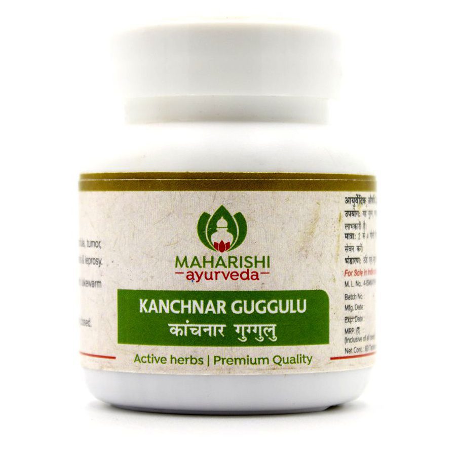 Канчнар Гуггул (Kanchnar Guggulu, Maharishi Ayurveda) 60 пігулок