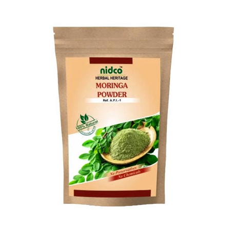 Alternative view of Морінга порошок (Moringa Powder, Nidco) 100 грам