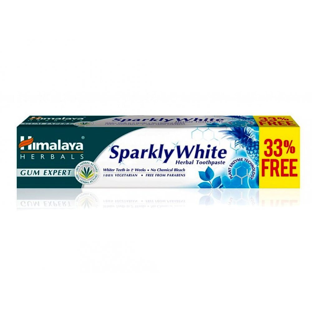 Зубная паста для сияющих зубов (Sparkly White, Himalaya Herbals) 125 грамм