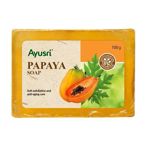 Мыло Папайя (Papaya Soap, Ayusri) 100 грамм