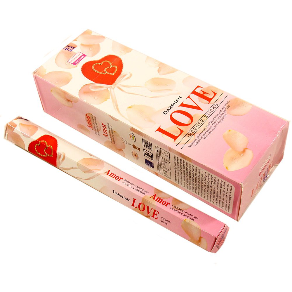 Благовония Любовь (Love incense masala, Darshan) 20 штук